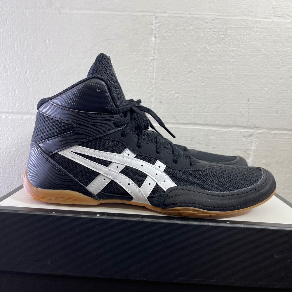 ASICS Matflex 1081A051 Wrestling Shoes Black White Gum‎ Sneakers Men's 12 US
